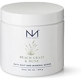 Niven Morgan Bath Salt and Mineral Scrub, Beach Grass and Dune Scent, 18 oz