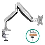 EleTab Single Monitor Arm Stand Full Motion Height Adjustable Monitor Desk Mount Fits for Computer Screen 13 to 34 inches, Hold up to 19.8 lbs