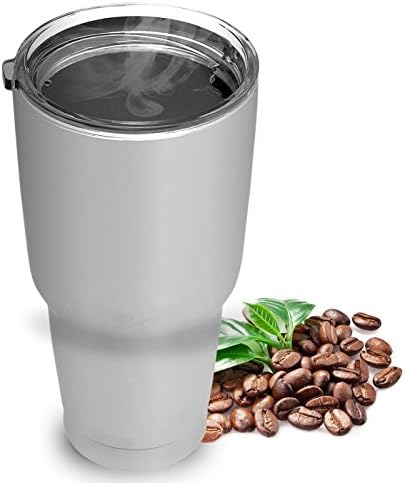 TravelActiv 30 Oz Insulated Tumbler - Stainless Steel Double Insulated Coffee Mug with Lid - All Metal Reusable Vacuum Travel Cup - Keep Drinks Hot or Ice Cold