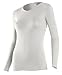 ColdPruf Women's Basic Active Wear Crew Top, Winter White, Medium