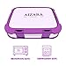 Bento Box for Kids, AIZARA Lunch Box Containers BPA Free Food Storage Container 4 Compartment Leakproof Snack Packing for Travel & to-go Meal Picnic Camping School Boys Girls Children and more（Purple）