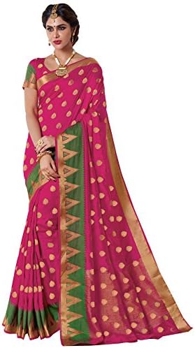 Kuberan Pink Raw Silk Saree