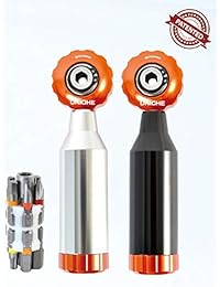 UNICHE   Mini herramienta para carraca de bicicleta con función reversible. Kit de reparación multiherramienta para bicicletas de carretera y montaña. Práctica herramienta de llave para bicicletas + hogar. Incluye 7 puntas hexagonales, barra de extensión,