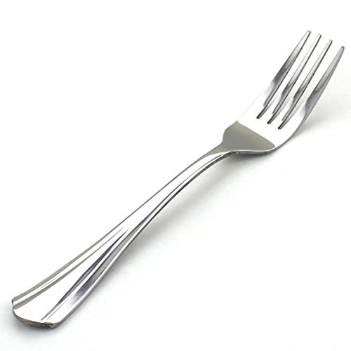Zicome 12 Piece Stainless Steel Dinner Forks, 8 Inches, Mirror Polishing Flatware Forks Set