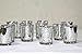 BD Crafts Silver Mercury Glass Votive Holder, Set of 12