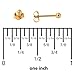 14k Yellow, White or Rose Gold Ball Stud Earrings