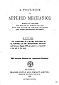 A Text-Book of Applied Mechanics.