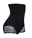 Gotoly Hourglass Figure Butt Lifter Shaper Panties Tummy Control High Waisted BoyShort (M/L, Black(Hip Abundant))