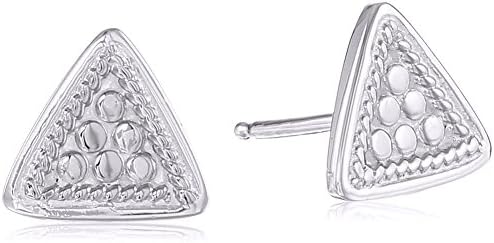 Anna Beck Designs Triangle Silver Stud Earrings
