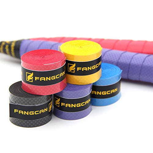 KLOUD City 5 pcs (Black, Blue, Purple, Yellow, Red) PU Soft, Absorb Moisture and Anti-Slip overgrip for Tennis and Badminton Racket Bike bar