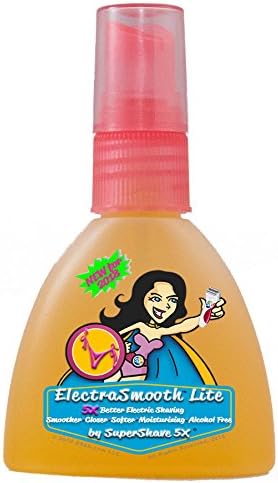 ElectraSmooth Lite For Women - Electric Shaving Lotion for a Smoother Closer Softer Moisturizing Alcohol Free Shave