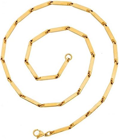 24 Carat Gold Rhodium and Gold Plated Brass Chain for Men_ AVN_1919