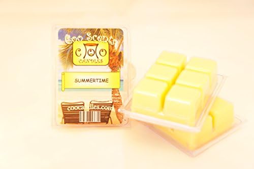 3 Pack Soy Blend Coo Candles Wickless Candle Bar Wax Melts - Summertime Scent - Smells Like a Coconut Pina Colada!