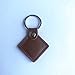 YARONGTECH RFID Leather Key Fob badge 13.56mhz Tag Brown Color Logo printing (pack of 2)