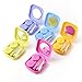 sansheng 5 pack Contact Lens Case Kit,，contact case holder，contact lens fixed lens box, blue, purple, green, rose red, yellow
