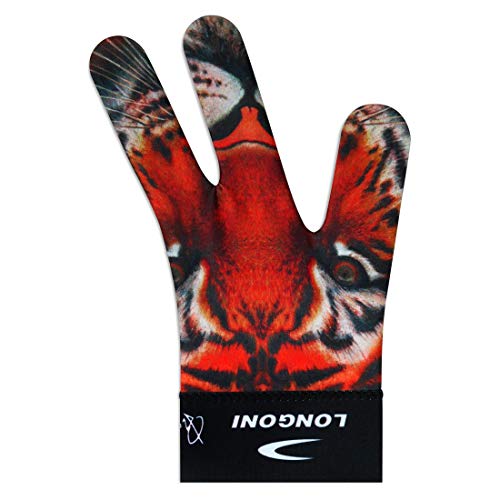LONGONI Billiard POOL CUE GLOVE Tiger for Left hand - Thumbnail 3