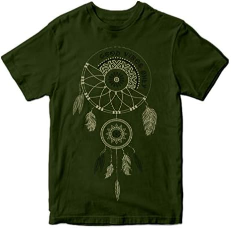 HighSpirit Cotton Printed Unisex Tshirt Good Vibes Psychedelic Dreamcatcher