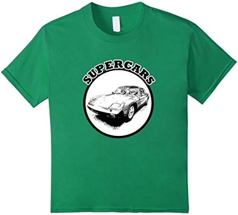 Kids SUPERCAR German 914 Classic Driver Car Lover T-Shirt 8 Kelly Green