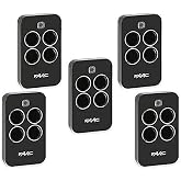 5 Remote Control FAAC XT4 433MHz RC Black 4 Channel Transmitters Garage Door Opener Range up to 100ms FAAC XT4433RC 787453