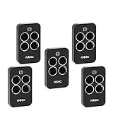 5 Remote Control FAAC XT4 433MHz RC Black 4 Channel