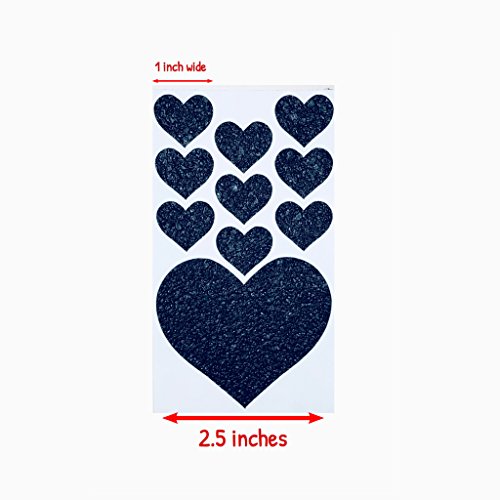 Dragon Grips Black Heart Grip Tape Decal Stickers for Phones, Cases, laptops, tumblers