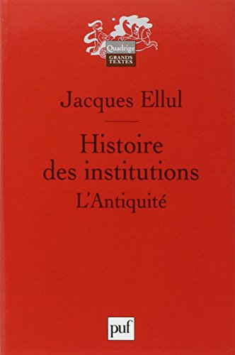 Histoire des institutions