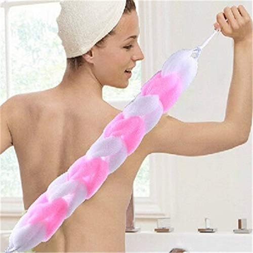 zhengming2 (Random Color 1PC Loofah Flower Bath Ball Bath Tubs Cool Bath Belt Towel Scrubber Body Cleaning Mesh Shower Wash