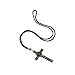 Intercession St Benedict Crucifix on Cord Necklace (Antique Gold)