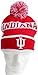 NCAA Indiana Hoosiers Pom Knit Hat, One Size, Red