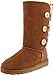 UGG Kids Girl's Bailey Button Triplet (Big Kid 2) Chestnut, 6 Big Kid M