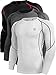 NELEUS Men's 3 Pack Dry Fit Long Sleeve Compression Shirts Workout Running Shirts