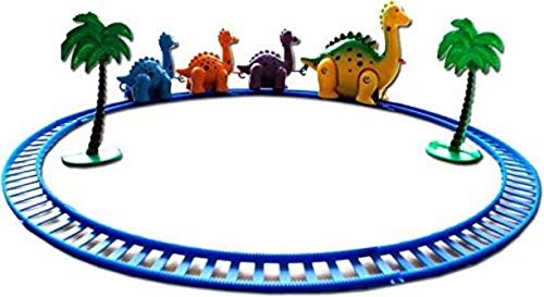 Happy Dinosaur Train Set,Multicolor Funny Dino Train, Excellent Gift for Childrens Holiday and Birthday