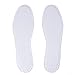Happystep Cotton Terry Cloth Insoles, Barefoot Shoe Inserts, Sweat Absorption, Odor Control, Moisture-Wicking, Washable and Reusable, Zero Drop Shoe Insoles, 2 Pairs of White (Women Size 7)