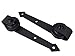 TMS TSQ08-Dark Modern American Style Barn Wood Sliding Door Hardware Closet Set, Black