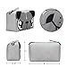 BMC Cute Animal Dog Puppy Face Purse for Girls Teens Women - 3 Detachable Straps for Casual Crossbody Bag, Clutch Wristlet, & Evening Shoulder Handbag - PU Faux Leather - Gray Pug Design