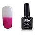 Chameleon Temperature Changing Colour Nail Lacquers Soak Off UV LED Gel Polish Medium Violetred - Clear Pink