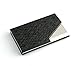 Partstock(TM) New Style Cross Pattern PU Leather and Stainless steel Business Name Card Holder Wallet Leather Credit card ID Case / Holder 25 Name Cards Case with Magnetic Shut.(Black)