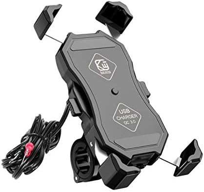 Amazon Kyoritustore 自転車 スマホ ホルダー バイク スマホホルダー Usb充電 認証ip66 防水 ミラーマウント 360度回転 原付 オートバイク用 急速充電qc3 0 バッテリー直結 18w Iphone Galaxy Xperia スマホナビ バイクアクセサリ 車 バイク