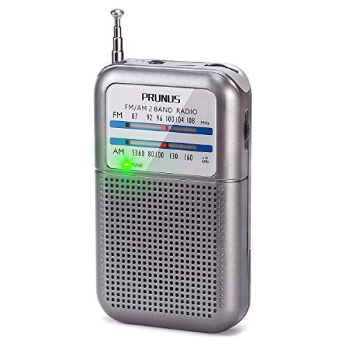 PRUNUS Pocket Radios Portable AM FM Small Walkman Radio with Best