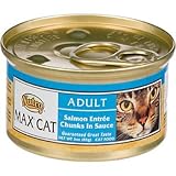 Nutro MAX CAT Salmon and Whitefish Entree Gourmet Classics Adult Canned Cat Food, My Pet Supplies