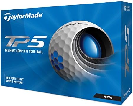 TaylorMade Unisex’s TP5 Golf Balls, White, One Size