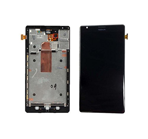 Touch Screen Digitizer and LCD with Frame for Nokia Lumia 1520 - Black