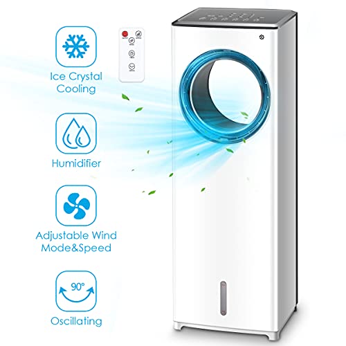 3 In 1 Evaporative Air Cooler Bladeless Tower Fan Instant Cool and