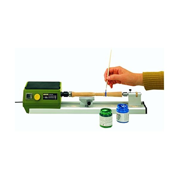Proxxon Micro Drechselbank DB 250 (elektronische Drehzahlregelung, fÃ¼r Modellbau, Planscheibe fÃ¼r groÃe WerkstÃ¼cke) 27020 – Bild 4