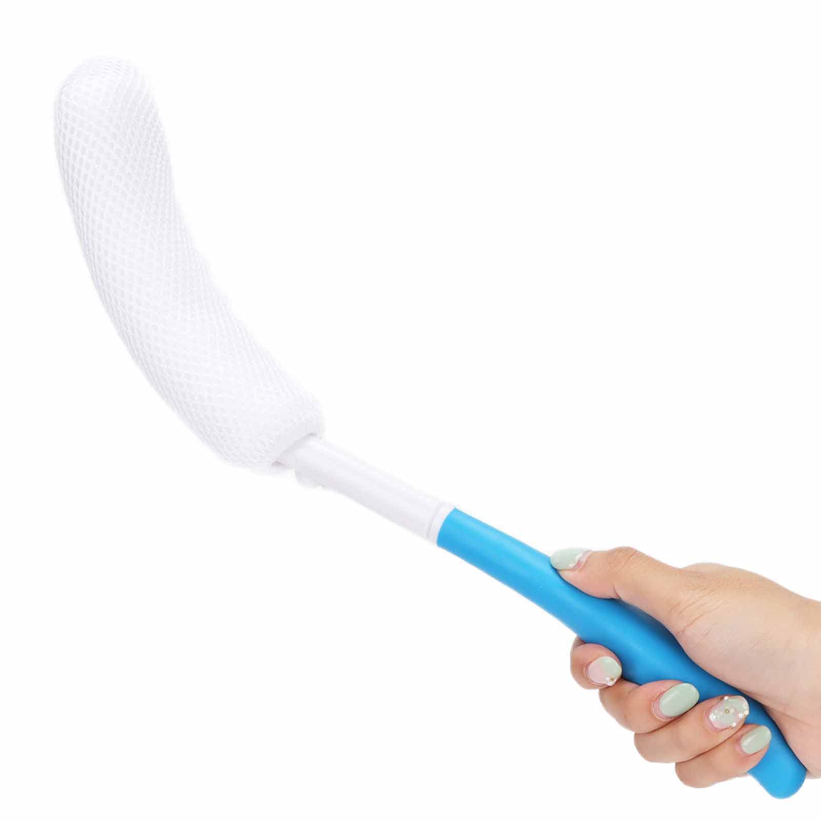 Bath Brush, Body Brush Long Curved Handle Soft Sponge Body Cleaning Exfoliating Shower Brush Back Bath Sponge Brush Sponge Back Scrubber Shower Bathing Accessories for Back
