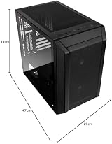Kolink Citadel Mesh Micro ATX Case Black Tempered Glass Full Mesh Front view 10