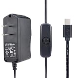 Enokay Raspberry Pi 4 b Power Supply 5V 3A USB C Charger Adapter (UL Listed)