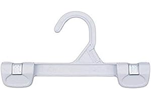 NAHANCO 1681/8W Snap Grip Plastic Hook Skirt/Slack Hanger, 8", White (Pack of 200)