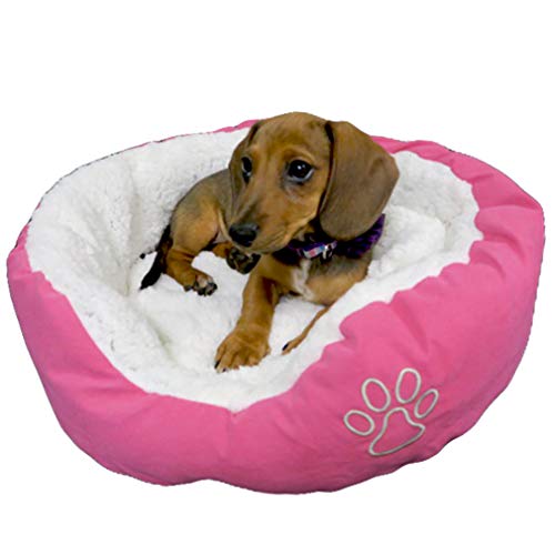 Evelots Pet Bed for Small Dogs/Cats, Removeable Machine Washable Sherpa
