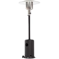Amazon.com : Patio Heater Tall Hammered Finish Garden Outdoor Heater  Propane Standing LP Gas Steel w/Accessories (Mocha) : Patio, Lawn u0026 Garden